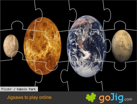 Jigsaw : Mercury, Venus, Earth & Mars