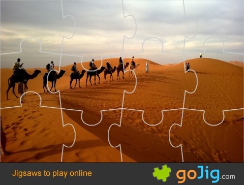 Jigsaw : Camels in the Desert