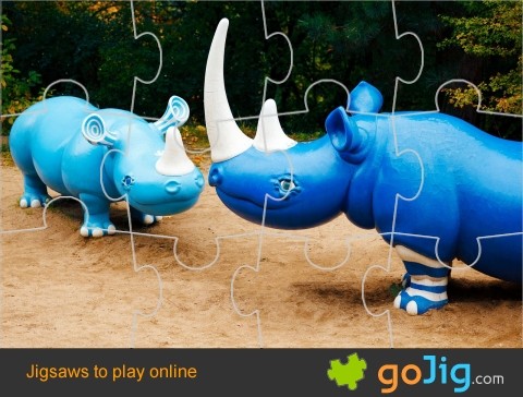 Jigsaw : Playground Rhinos