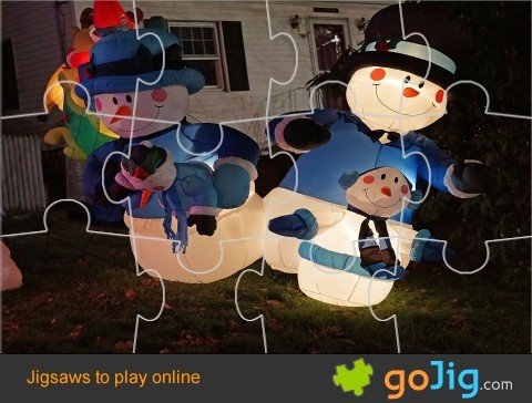 Jigsaw : Snowmen At Night