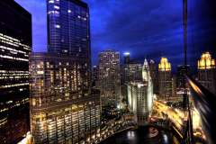 Jigsaw : Chicago Skyline At Night
